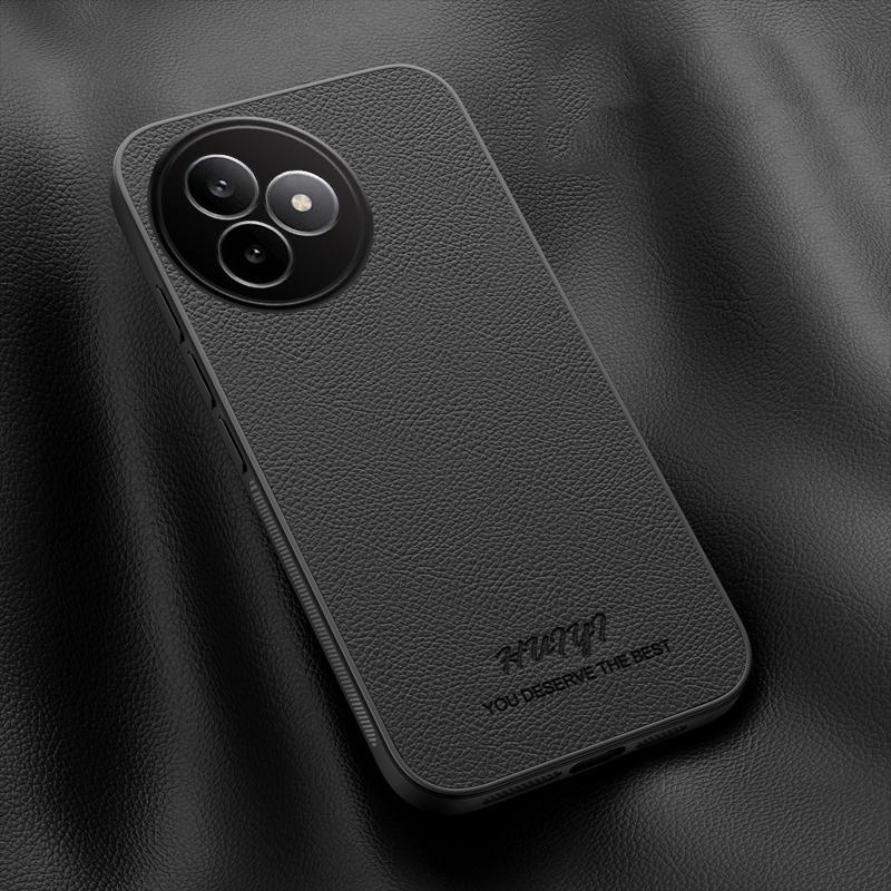 For Redmi K80 Ultra HUIYI Leather Magnetic Phone Case - Black - EDA006395528B