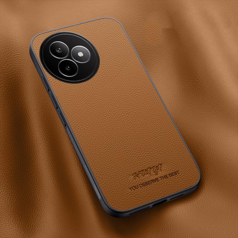 For Redmi K80 Ultra HUIYI Leather Magnetic Phone Case - Brown - EDA006395528E
