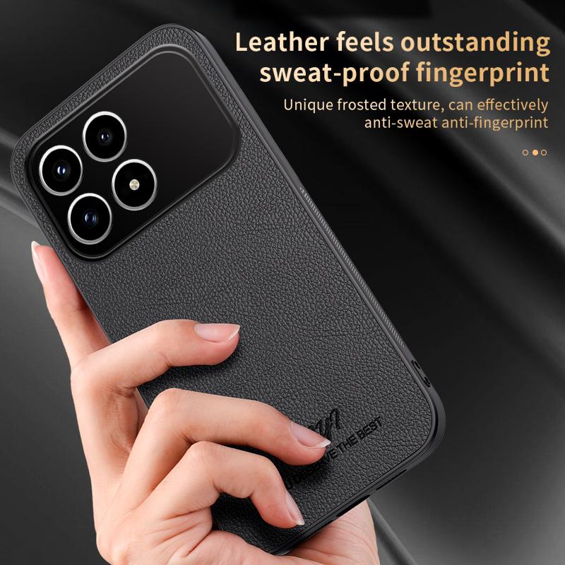 For Redmi K90 / Poco F8 Pro HUIYI Leather Magnetic Phone Case - White - EDA006395529D