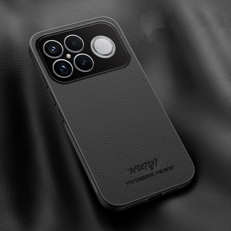 For Redmi K90 Pro Max / Poco F8 Ultra HUIYI Leather Magnetic Phone Case(Black)