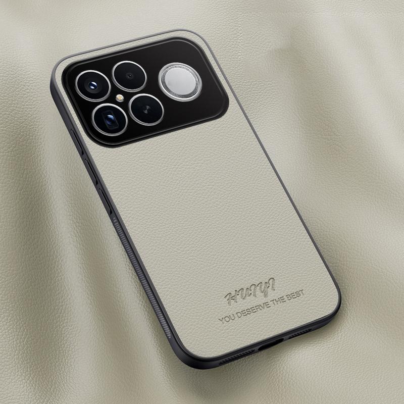 For Redmi K90 Pro Max / Poco F8 Ultra HUIYI Leather Magnetic Phone Case(White)