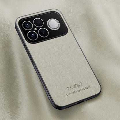 For Redmi K90 Pro Max / Poco F8 Ultra HUIYI Leather Magnetic Phone Case(White)