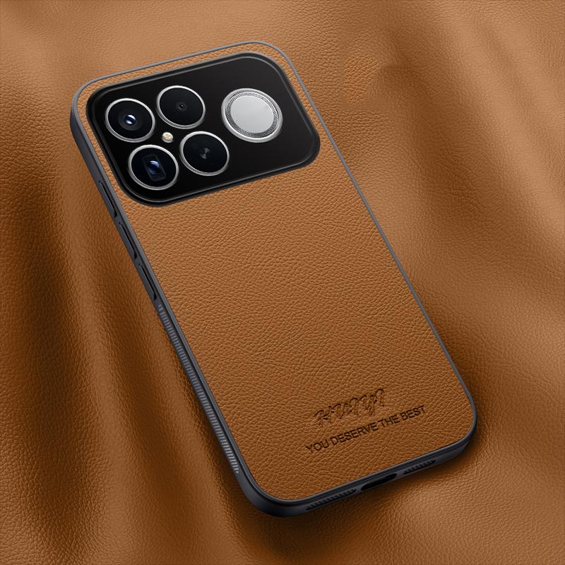 For Redmi K90 Pro Max / Poco F8 Ultra HUIYI Leather Magnetic Phone Case(Brown)