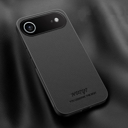 For iPhone Air HUIYI Leather Magnetic Phone Case - Black - EDA006395720B