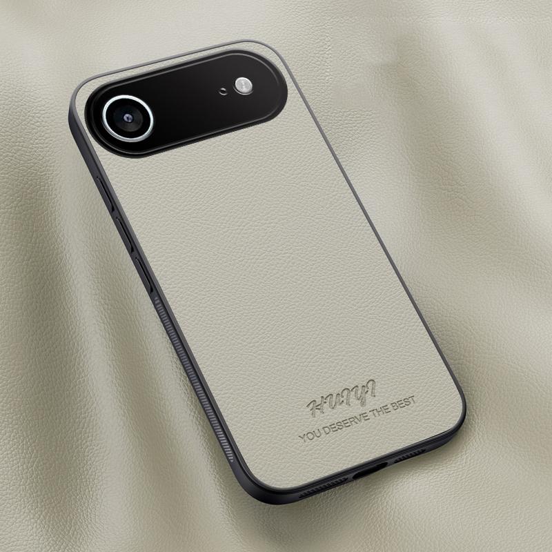 For iPhone Air HUIYI Leather Magnetic Phone Case - White - EDA006395720D