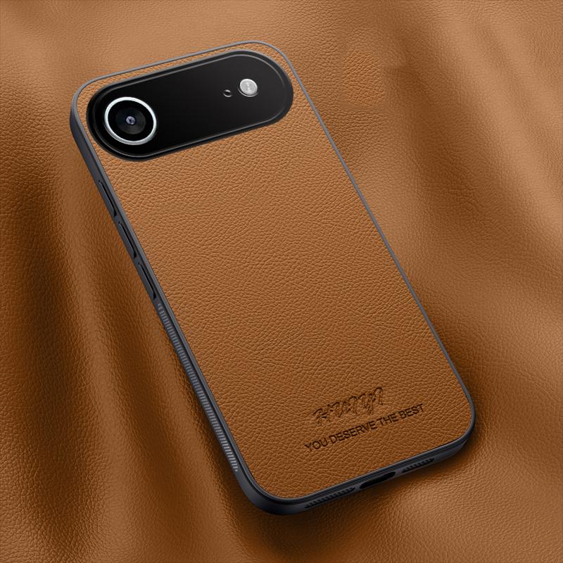 For iPhone Air HUIYI Leather Magnetic Phone Case - Brown - EDA006395720E