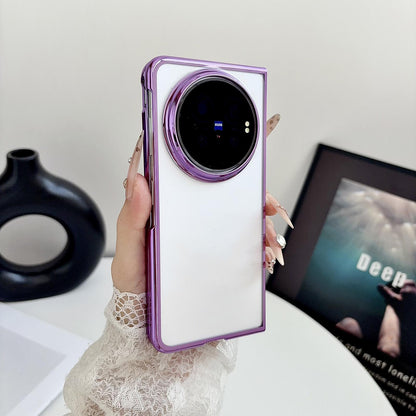 For vivo X Fold6 5G 6D Electroplating PC Shockproof Phone Case(Purple)