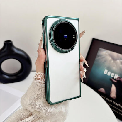 For vivo X Fold6 5G 6D Electroplating PC Shockproof Phone Case(Green)