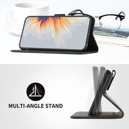 For ZTE nubia Air Pro 5G Heart Pattern Skin Feel Leather Phone Case - Black - EDA006403348D