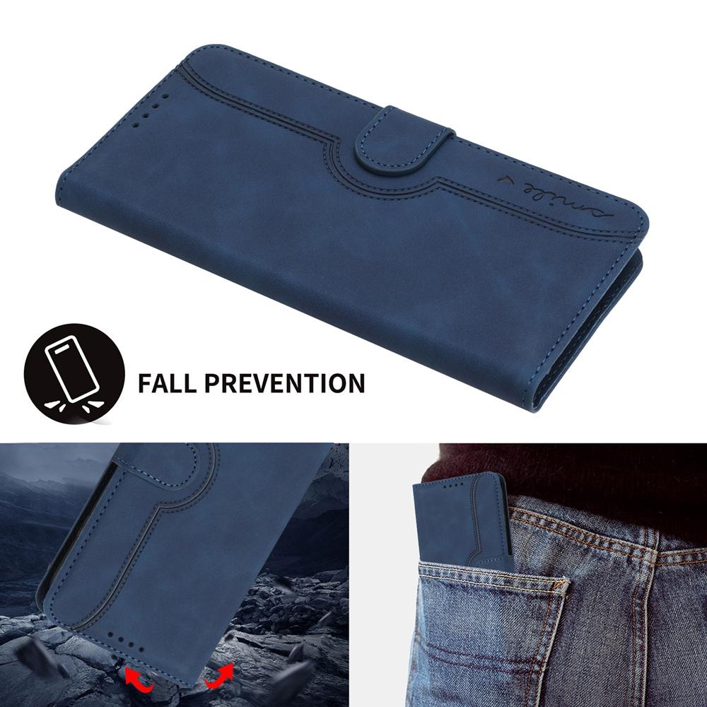 For ZTE nubia Air Pro 5G Heart Pattern Skin Feel Leather Phone Case - Royal Blue - EDA006403348F