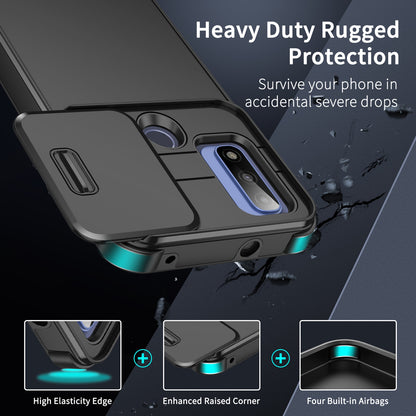 For Motorola Moto G Power / G Play 2025 Sliding Camshield TPU + PC Phone Case - Purple - EDA006431114D