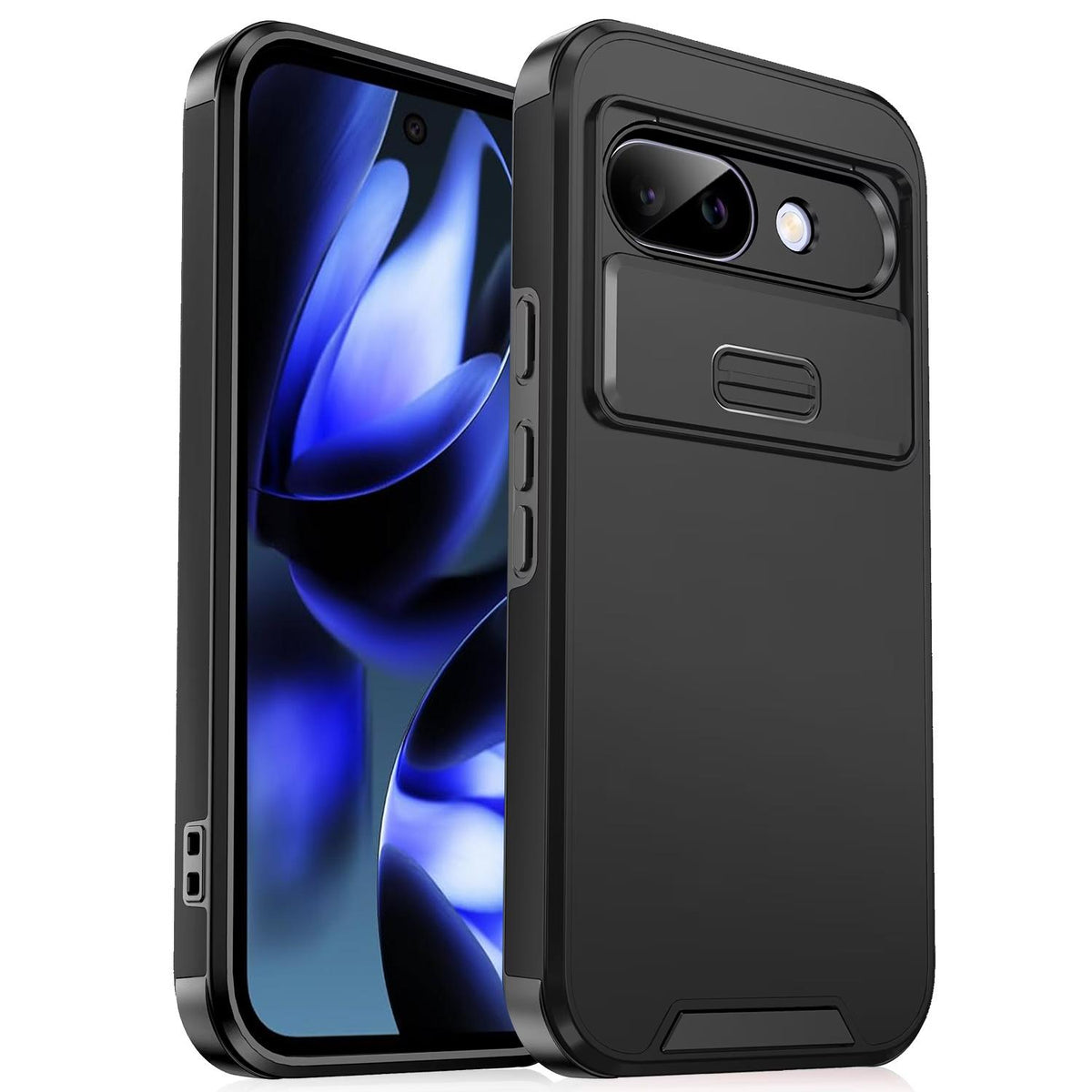 For Google Pixel 9a Sliding Camshield TPU + PC Phone Case - Black - EDA006431605A