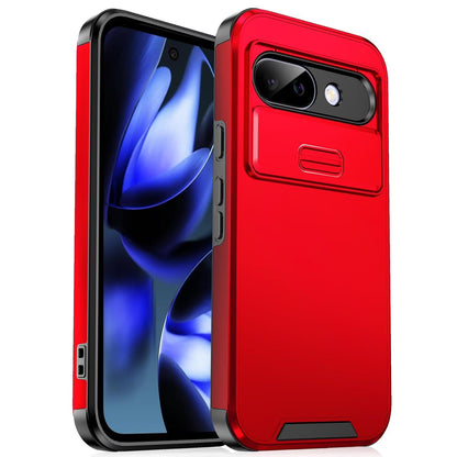 For Google Pixel 9a Sliding Camshield TPU + PC Phone Case - Red - EDA006431605C