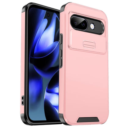 For Google Pixel 9a Sliding Camshield TPU + PC Phone Case - Pink - EDA006431605E