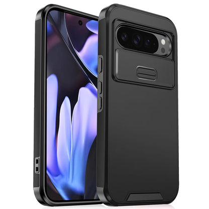 For Google Pixel 9 Pro XL Sliding Camshield TPU + PC Phone Case - Black - EDA006431606A