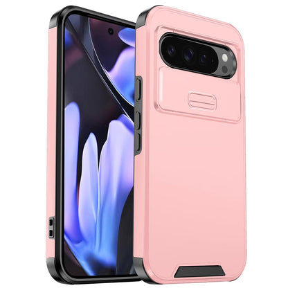 For Google Pixel 9 Pro XL Sliding Camshield TPU + PC Phone Case - Pink - EDA006431606E