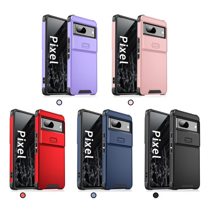 For Google Pixel 9 Pro XL Sliding Camshield TPU + PC Phone Case - Blue - EDA006431606B