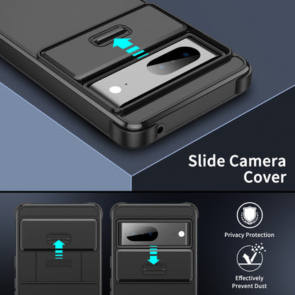 For Google Pixel 9 / 9 Pro Sliding Camshield TPU + PC Phone Case - Pink - EDA006431604E