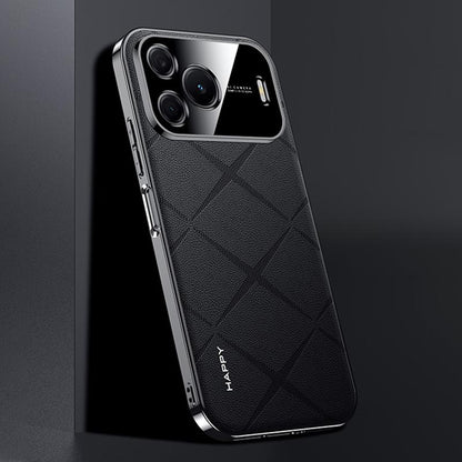 For Huawei nova 16 SE 5G Plain Leather PC Phone Case - Black - EDA006468236A