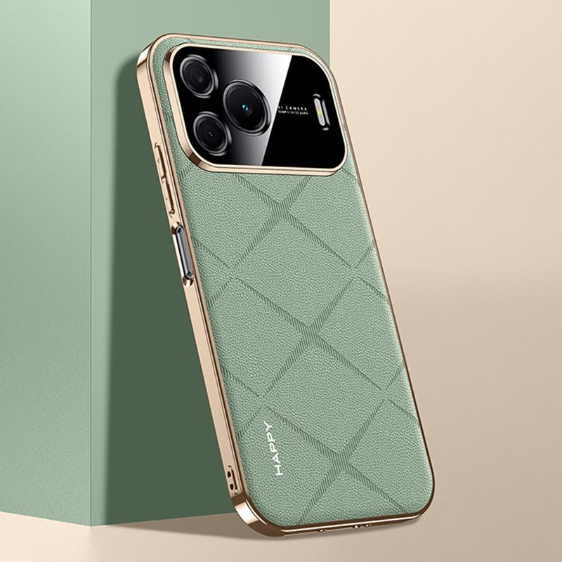 For Huawei nova 16 SE 5G Plain Leather PC Phone Case - Green - EDA006468236B