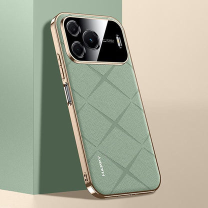 For Huawei nova 16 SE 5G Plain Leather PC Phone Case - Green - EDA006468236B