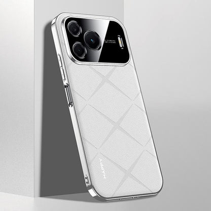 For Huawei nova 16 SE 5G Plain Leather PC Phone Case - White - EDA006468236C