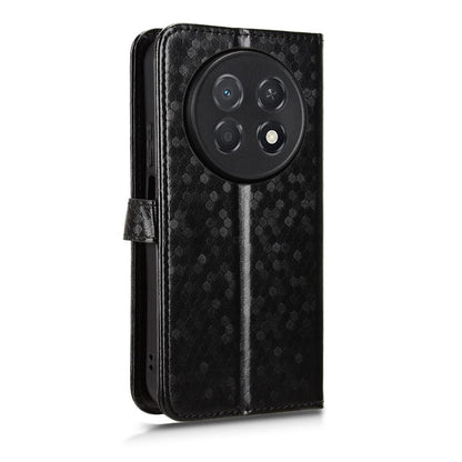 For Huawei nova 15 max Honeycomb Dot Texture Leather Phone Case - Black - EDA006474524A
