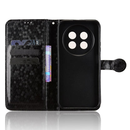 For Huawei nova 15 max Honeycomb Dot Texture Leather Phone Case - Black - EDA006474524A
