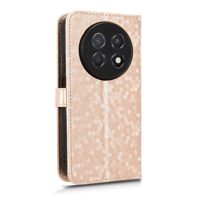 For Huawei nova 15 max Honeycomb Dot Texture Leather Phone Case - Gold - EDA006474524B