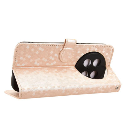 For Huawei nova 15 max Honeycomb Dot Texture Leather Phone Case - Gold - EDA006474524B