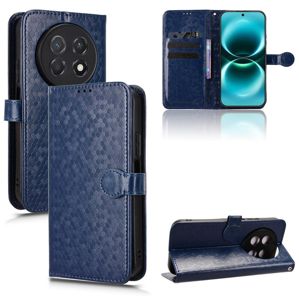 For Huawei nova 15 max Honeycomb Dot Texture Leather Phone Case - Blue - EDA006474524C