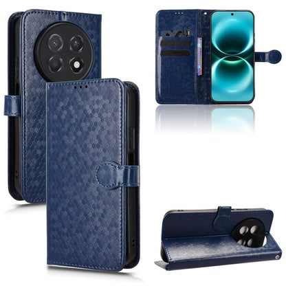 For Huawei nova 15 max Honeycomb Dot Texture Leather Phone Case - Blue - EDA006474524C