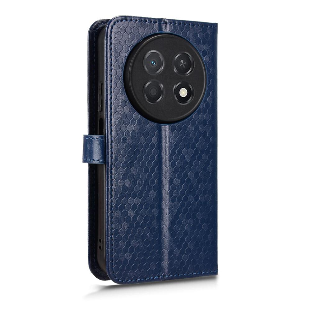 For Huawei nova 15 max Honeycomb Dot Texture Leather Phone Case - Blue - EDA006474524C