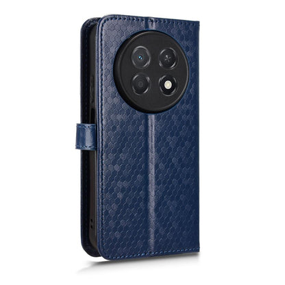 For Huawei nova 15 max Honeycomb Dot Texture Leather Phone Case - Blue - EDA006474524C
