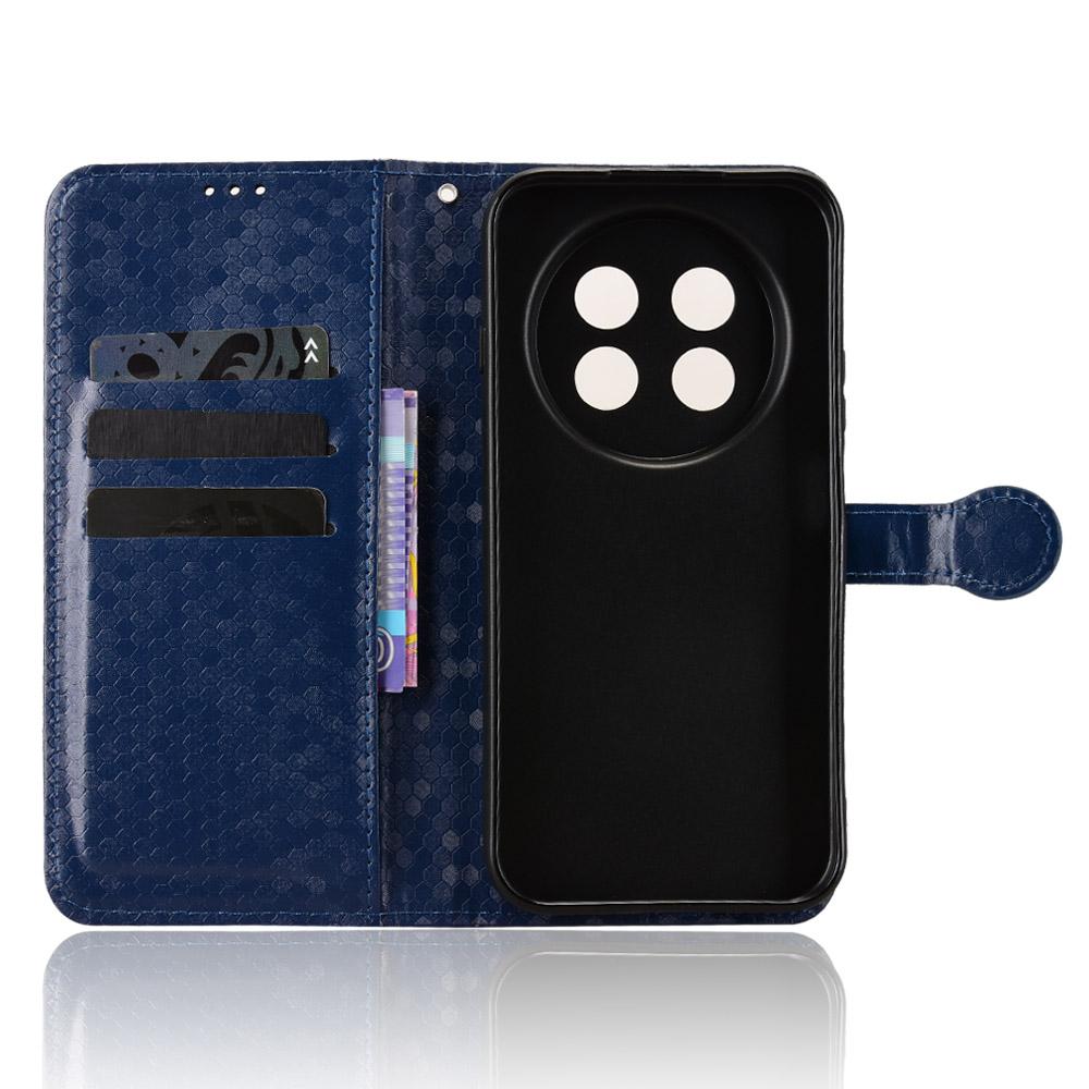 For Huawei nova 15 max Honeycomb Dot Texture Leather Phone Case - Blue - EDA006474524C