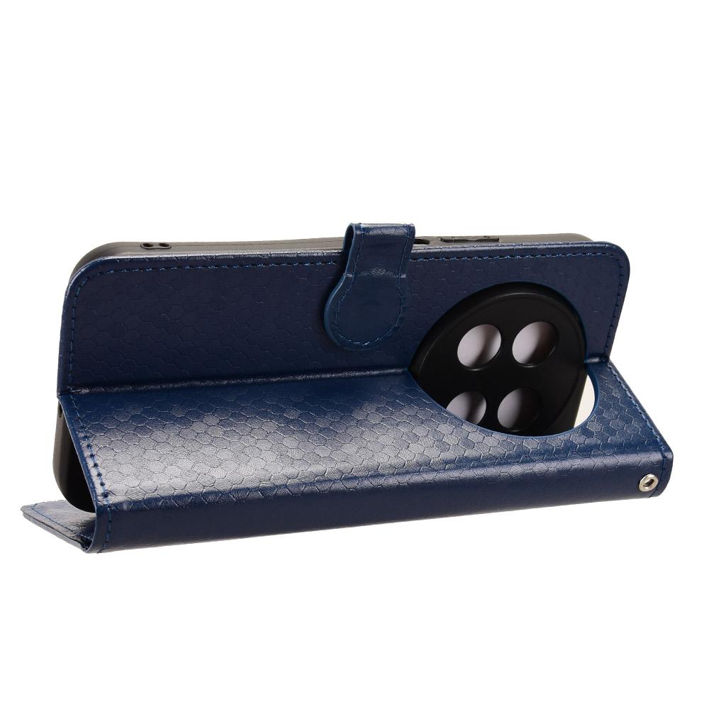 For Huawei nova 15 max Honeycomb Dot Texture Leather Phone Case - Blue - EDA006474524C