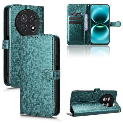 For Huawei nova 15 max Honeycomb Dot Texture Leather Phone Case - Green - EDA006474524D