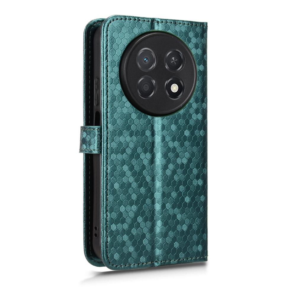 For Huawei nova 15 max Honeycomb Dot Texture Leather Phone Case - Green - EDA006474524D