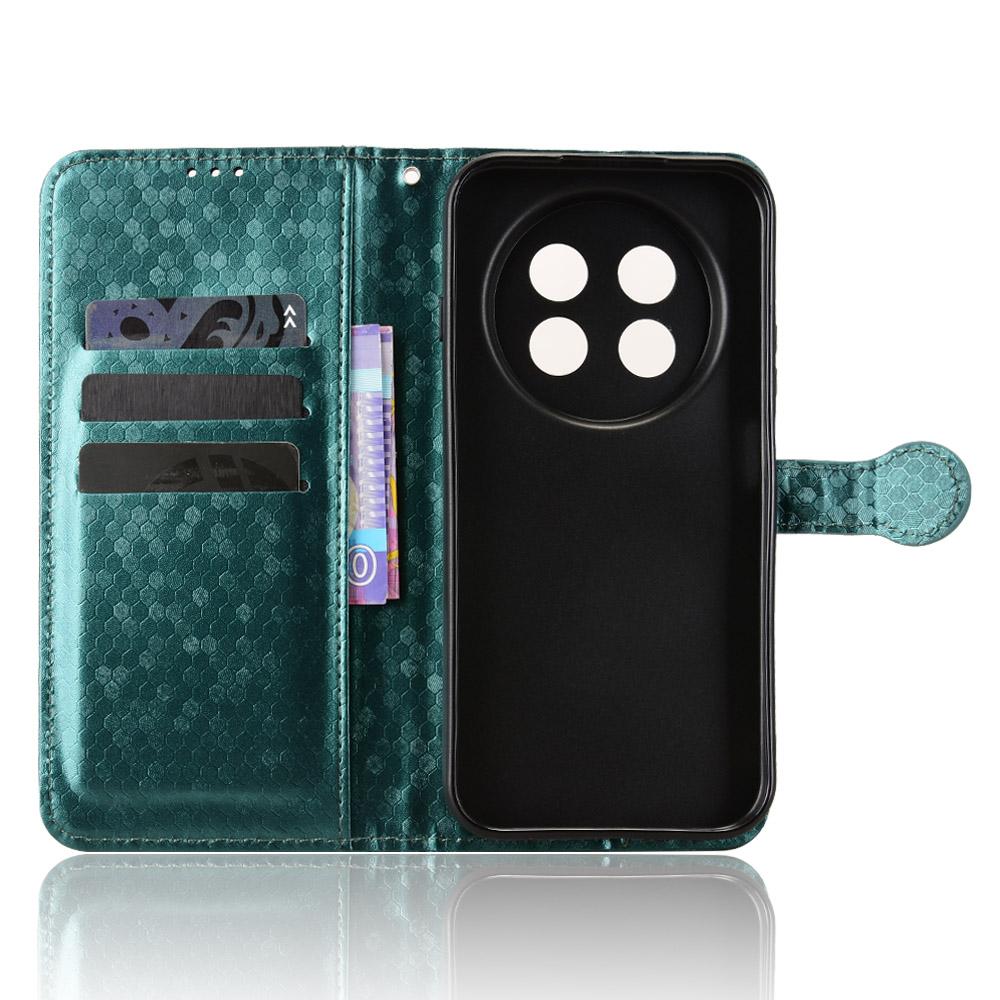 For Huawei nova 15 max Honeycomb Dot Texture Leather Phone Case - Green - EDA006474524D