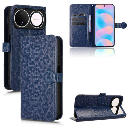 For Huawei nova 16 5G Honeycomb Dot Texture Leather Phone Case - Blue - EDA006474526C