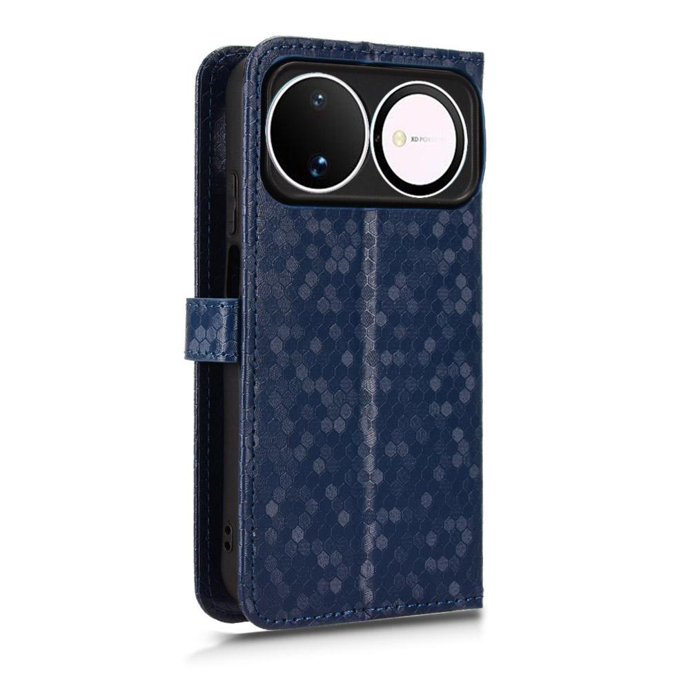 For Huawei nova 16 5G Honeycomb Dot Texture Leather Phone Case - Blue - EDA006474526C