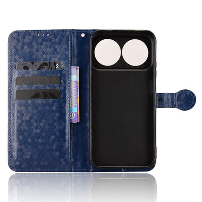 For Huawei nova 16 5G Honeycomb Dot Texture Leather Phone Case - Blue - EDA006474526C