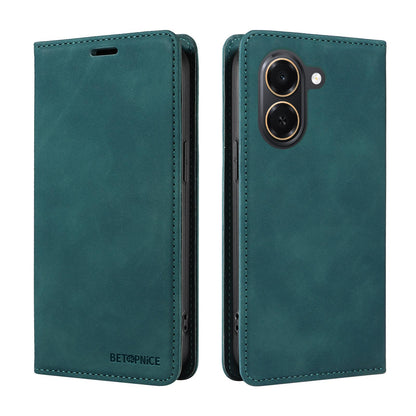 For Honor Play 80 Plus 5G BETOPNICE Suction RFID Anti-theft Leather Phone Case - Green - EDA006478206A
