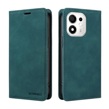 For Honor 600 Smart 5G BETOPNICE Suction RFID Anti-theft Leather Phone Case(Green)