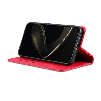 For OnePlus Turbo 6/Nord 6 5G AZNS Magnetic Calf Texture Flip Leather Phone Case(Red)