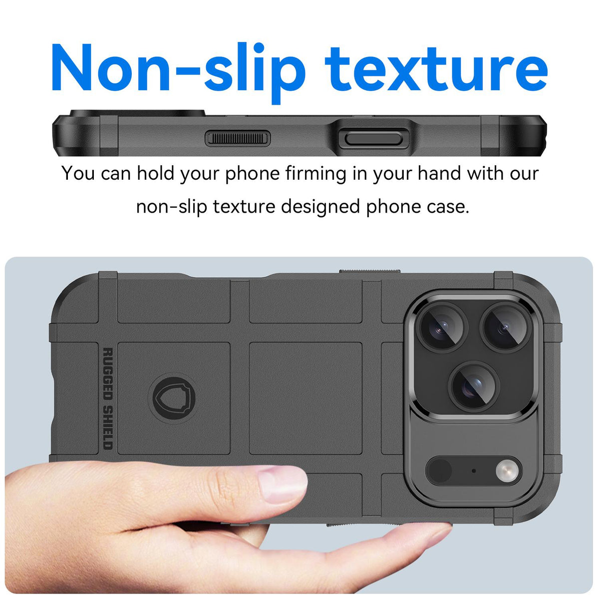 For iPhone 18 Pro Full Coverage Shockproof TPU Phone Case - Black - EDA006555911A