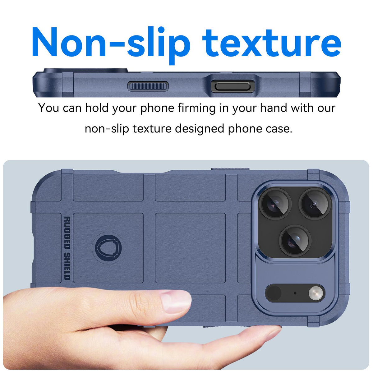 For iPhone 18 Pro Full Coverage Shockproof TPU Phone Case - Blue - EDA006555911B