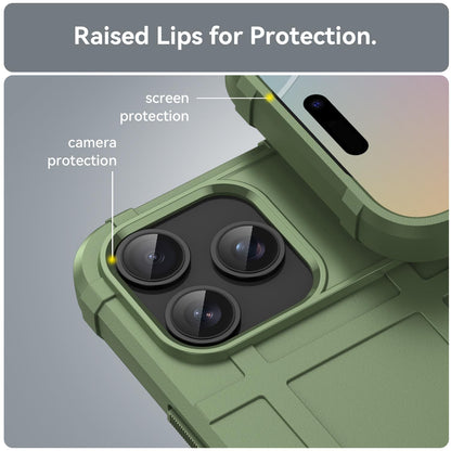 For iPhone 18 Pro Full Coverage Shockproof TPU Phone Case - Green - EDA006555911C