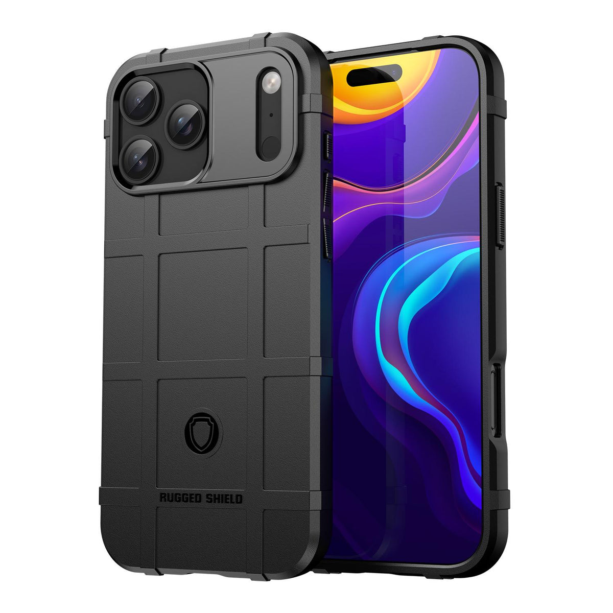 For iPhone 18 Pro Max Full Coverage Shockproof TPU Phone Case - Black - EDA006555912A