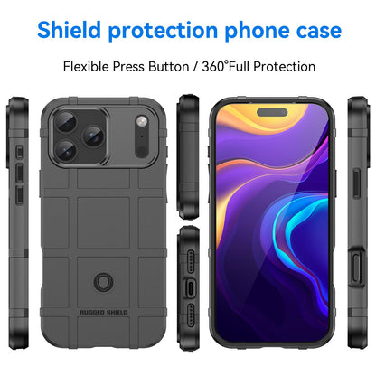 For iPhone 18 Pro Max Full Coverage Shockproof TPU Phone Case - Black - EDA006555912A